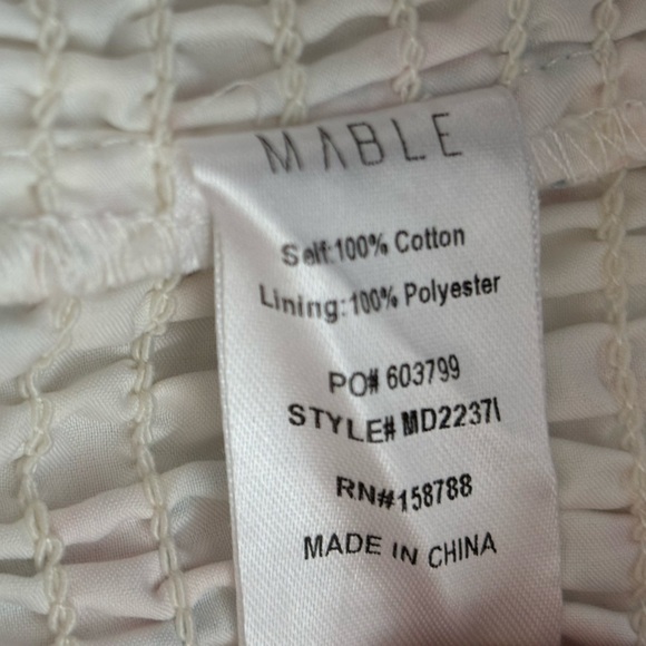 Mable Ada Tiered Smocked Cap Sleeve Midi Maxi Floral Print Size Small - Picture 6 of 7